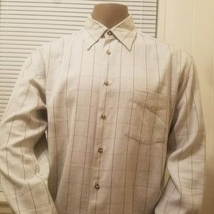 CANALI Sport Shirt Herrinbone Check Long Sleeve